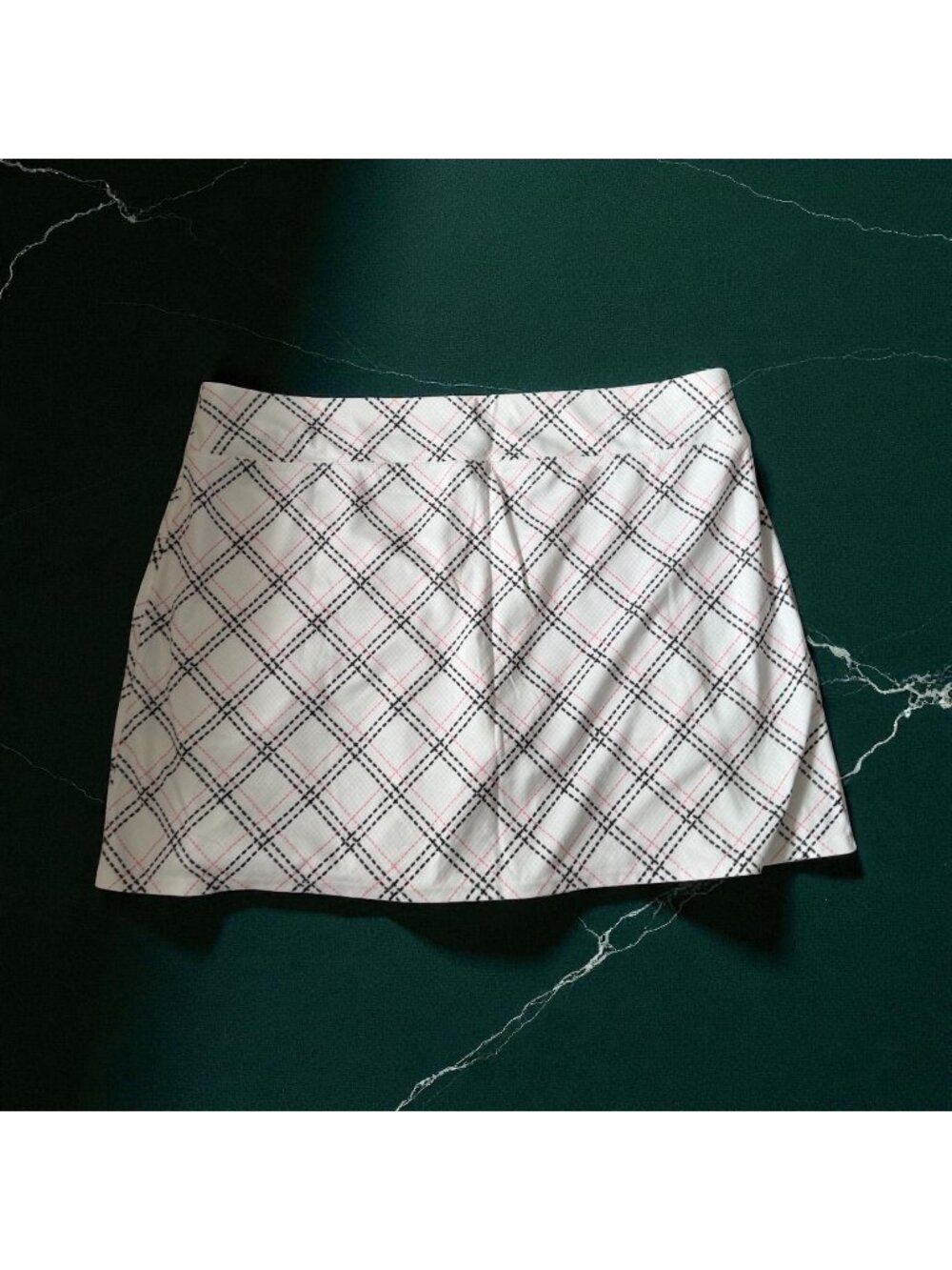 CORAL BAY Plaid Golf Tennis Pickleball Active Skort Size XL Petite